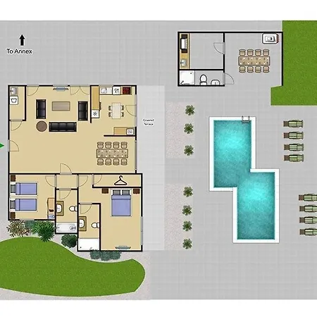 Kolympia Sleeps 8 Pool Air Con Wifi * Kolymbia